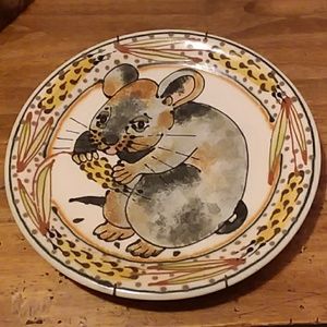 Vintage stoneware plate